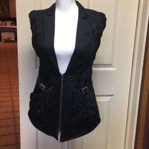 Brand new black cotton vest